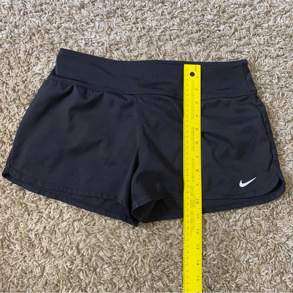 Nike black running short shorts size S with pocket and spandex underneath - Picture 7 of 9